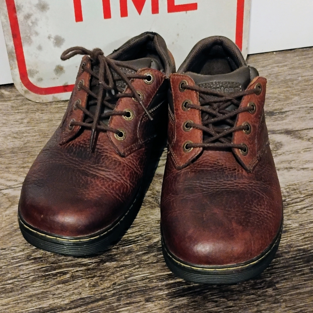 Dr. Marten's Brown Leather Lace-Up Work Shoes US 10M men's Non Slips Vintage
